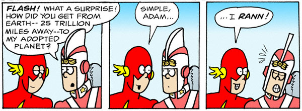 The Flash and Adam Strange